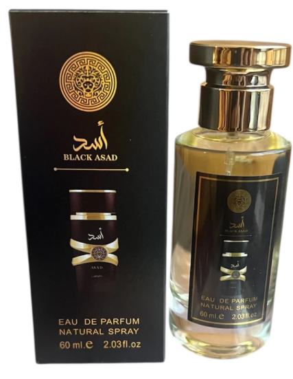 Black Asad Eau De Parfum Natural Spray 60ml